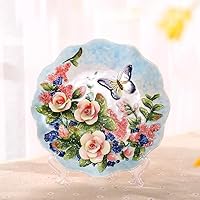 現代アート　プレート　インテリア Amazon.co.jp: ヴィンテージ 3D 装飾鳥プレートアート手描き皿